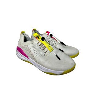 Clove Women’s Sneakers Size 8 White Neon Pink Yellow – Slip-On Comfort Nursing S